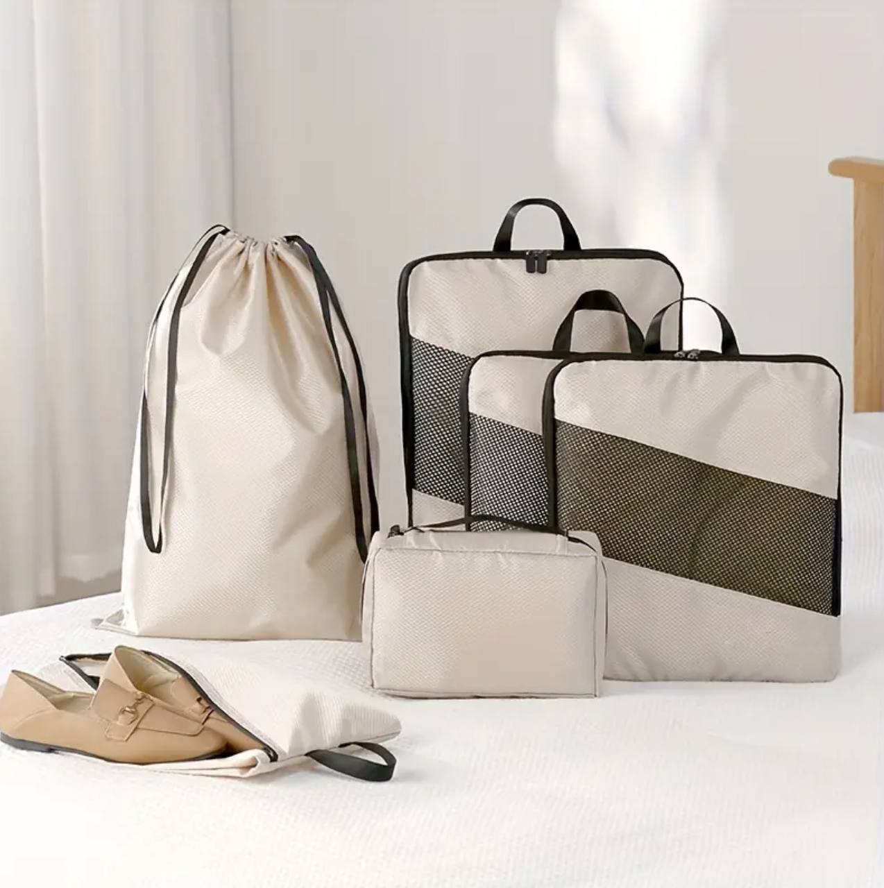 6pcs set compression travel bags
