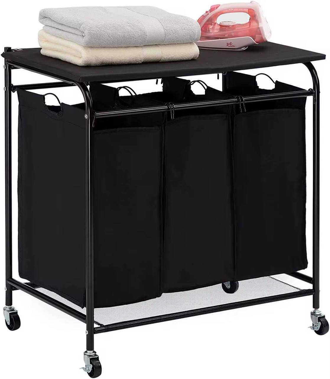 3 Compartment laundry basket