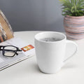 Ceramic white cup plain