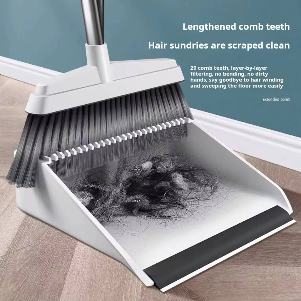 360å¡ Rotating Long Broom & scoop  dustpan set
