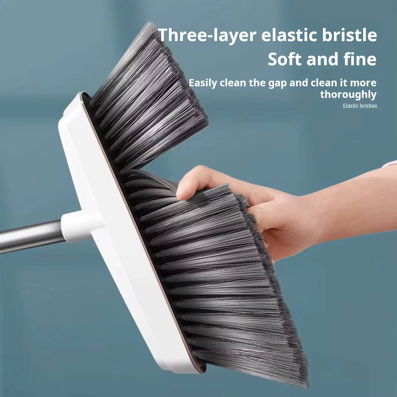 360å¡ Rotating Long Broom & scoop  dustpan set