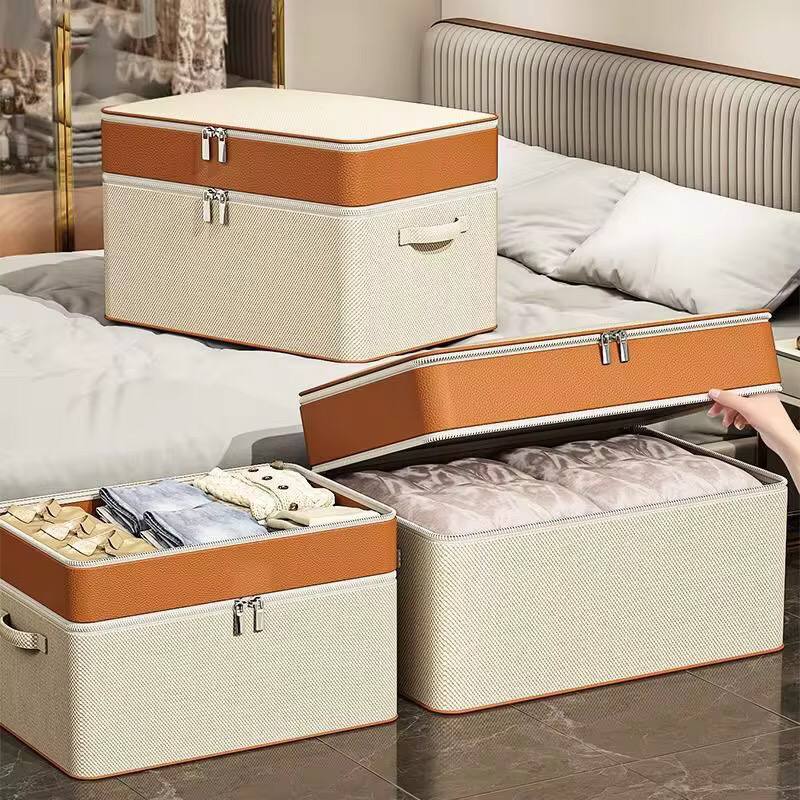 Thick double layer fabric closet organizer