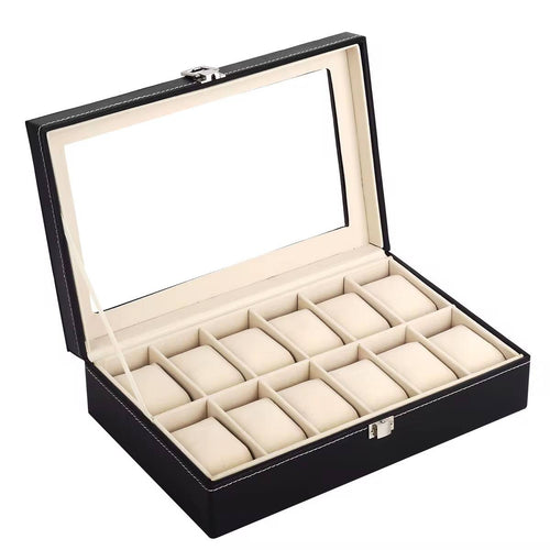 12 SLOTS WATCH ORGANIZER/STORAGE BOX