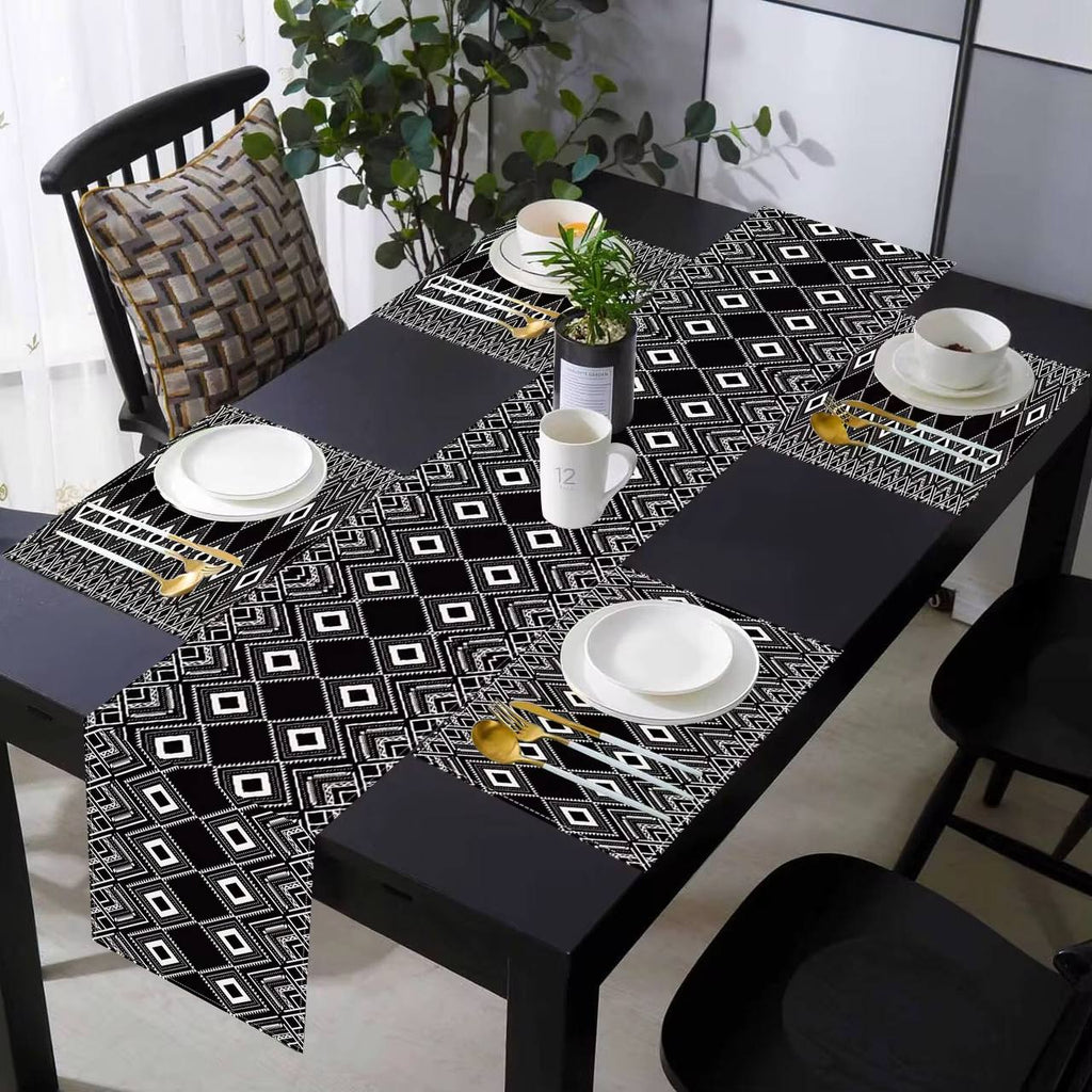 Bohemian Table Runner And Placemats Set