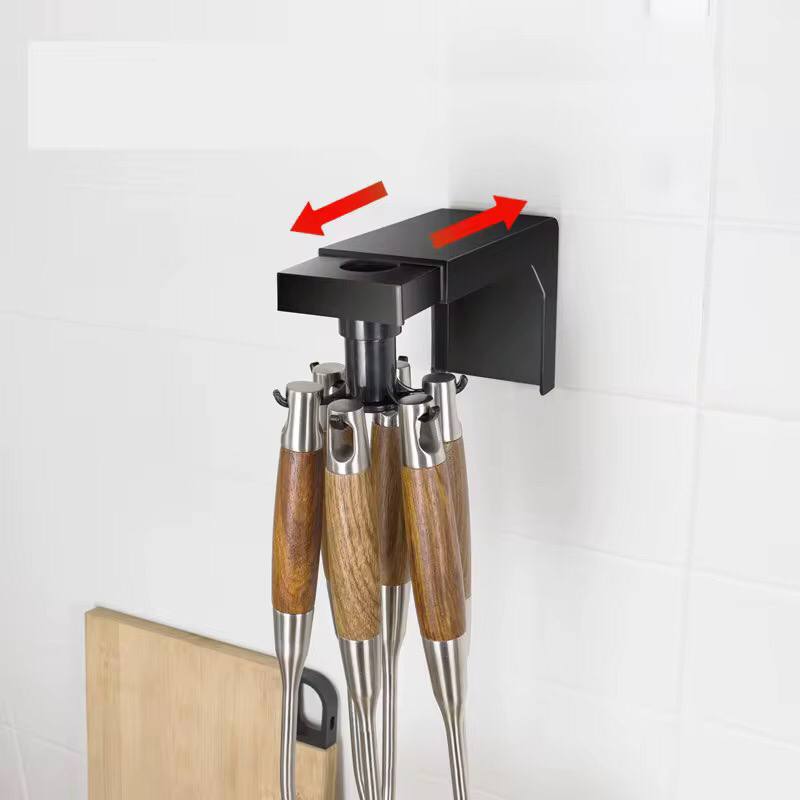 Multifunctional shelf 6  rotating hooks organizer