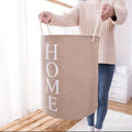 Round Cotton Linen Laundry Basket