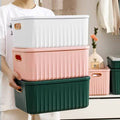 Luxury storage basket with lid