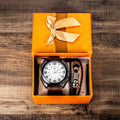 New 2Pcs/Set Fashion Mens Watches
