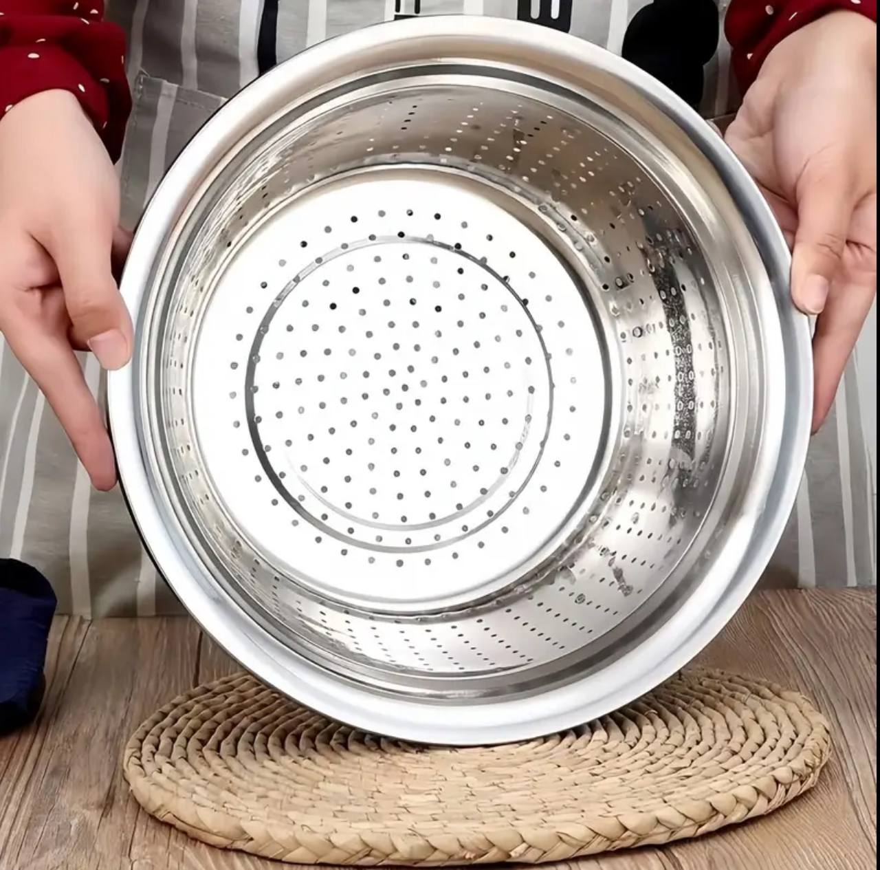 Steel washing sieve