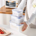 3pc Double Drain Basket