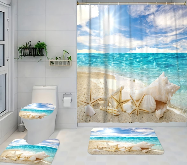 4 Pcs Bathroom Set