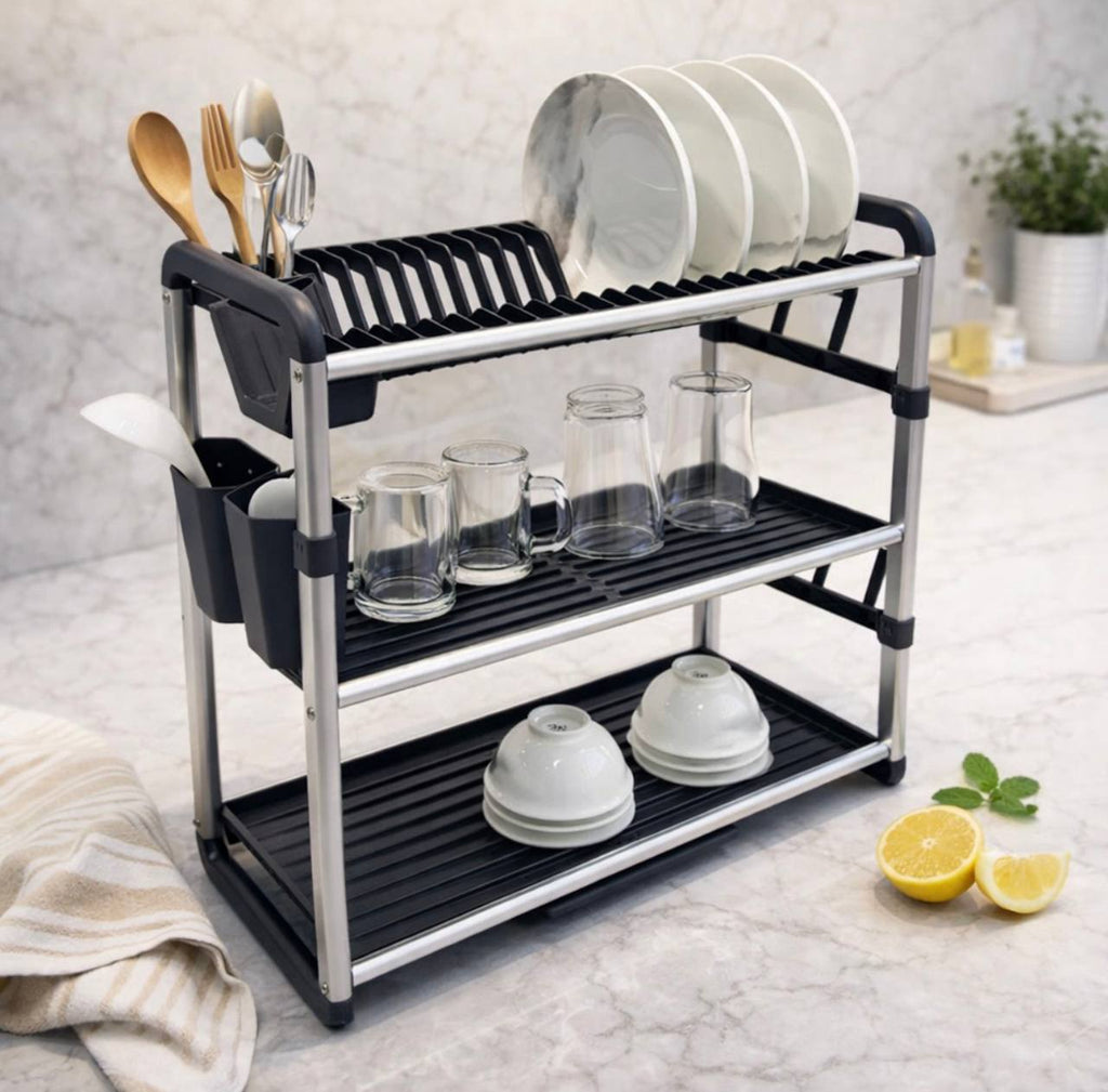 Premium Quality 3Tier Aluminium Dish Drainer