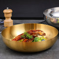 3 Litre Gold Stainless Steel 28cm Ramen Bowl