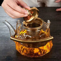Heat resistant Glass Teapot with Strainer infuser