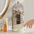 360å¡ Rotating Makeup Brushes Holder With Lid Luxury Cosmetic Organizer Lipstick Eyebrow Pencil Holder Eye Shadow Storage Box