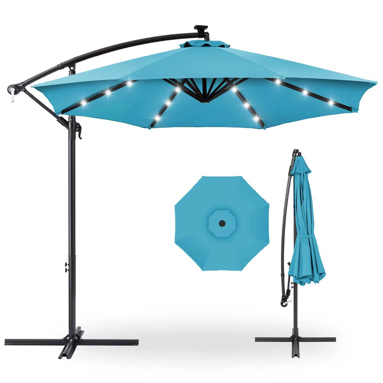 Grey Patio Umbrella Base Stand 
With Base