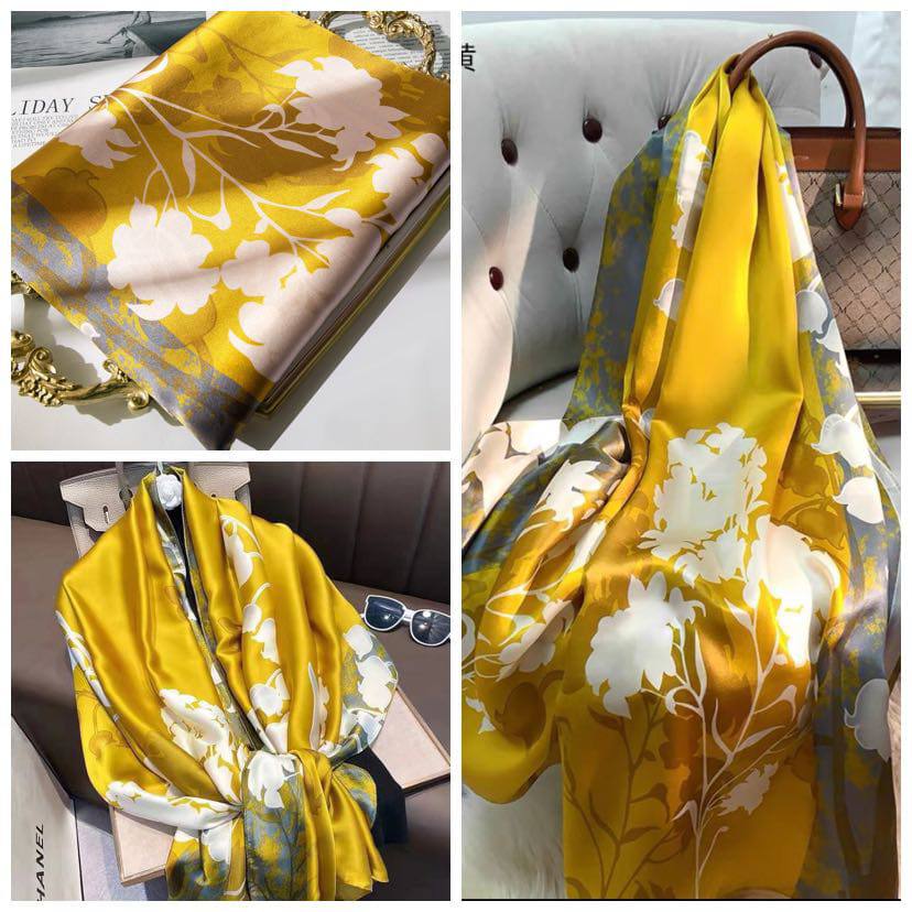 Luxury Silk  Scarf Set for Women