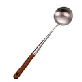 38cm long wooden handle serving spoon