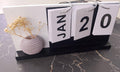 Table top decor Date stand calendar 24x12cm