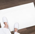 WHITE BATH MATS