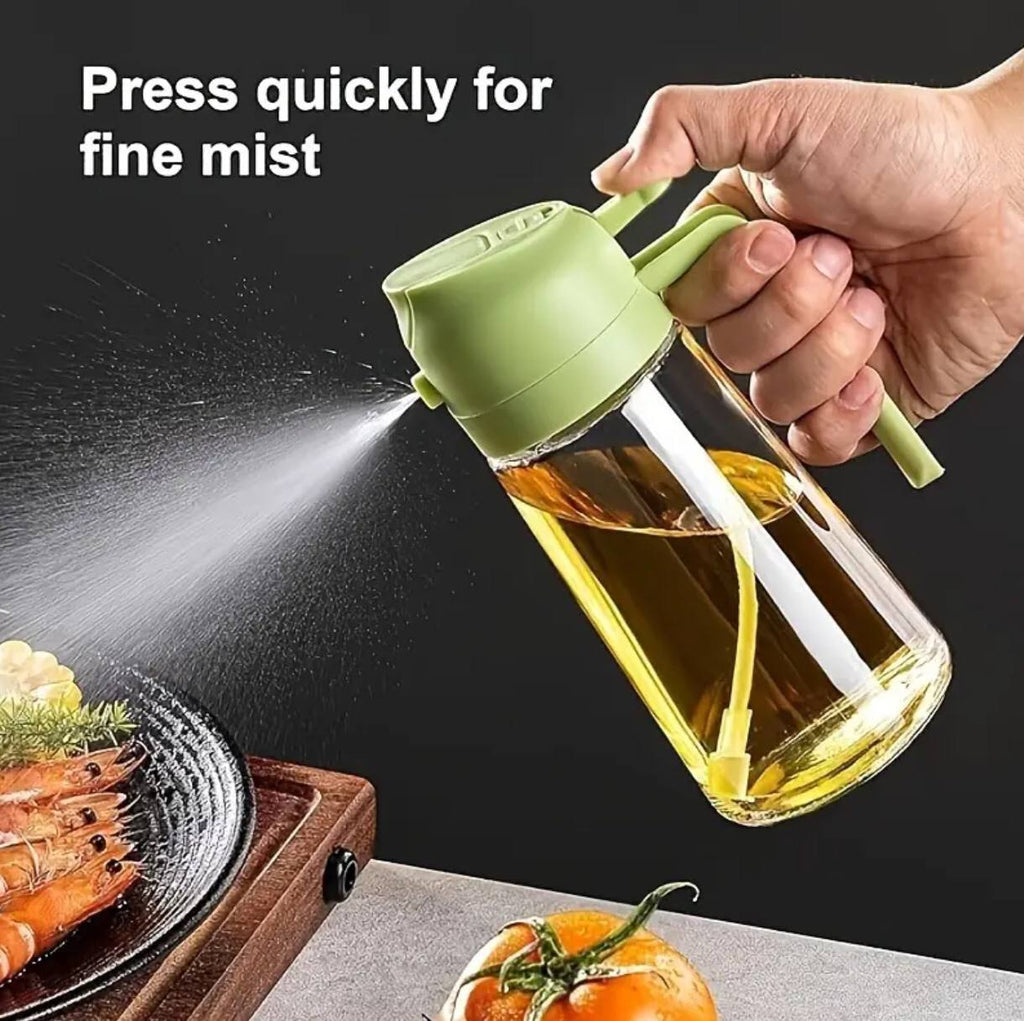 2-in-1 Oil Spray Bottle & Dispenser ‰ÛÒ Perfect for Controlled Cooking