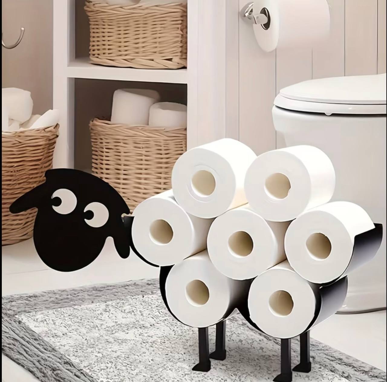 Creative Toilet Paper Holder ‰ÛÒ Metallic Finish