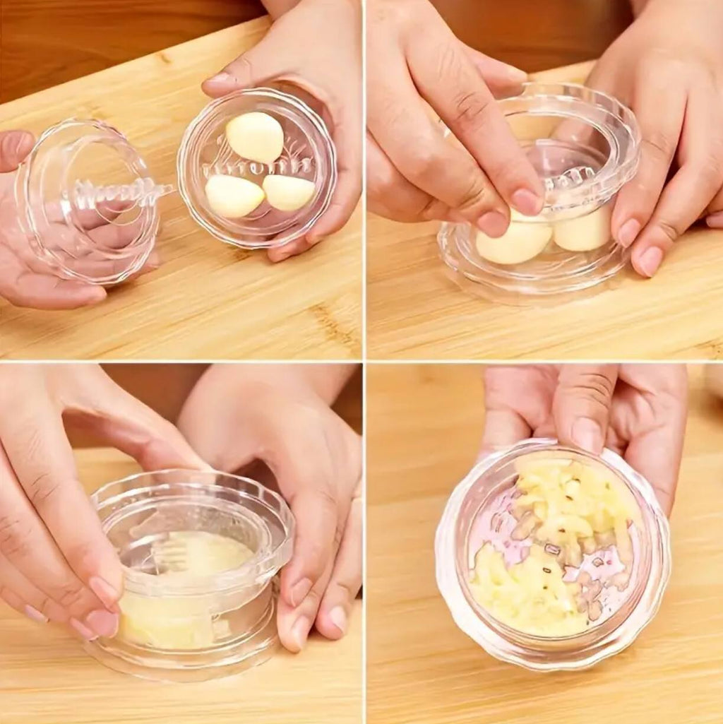 Multifunction twist garlic masher, Peeler kitchen ginger crusher