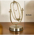 Vintage Handcrafted Hourglass with Exquisite Metal and Glass