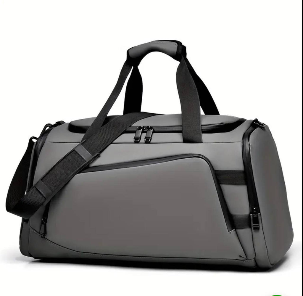 Waterproof Duffel Bag with Shoe Compartment & Backpack Straps