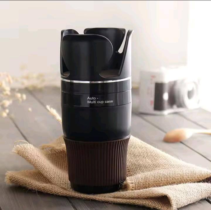 Adjustable 5-1 multifunction rotating car cup holder
