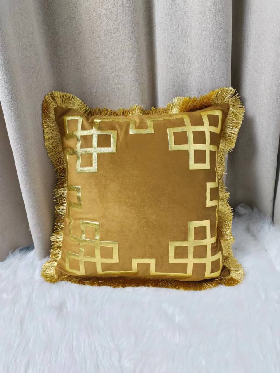 Gold fluffy cases