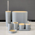 Luxury Bamboo Plastic Bathroom 
Accessories