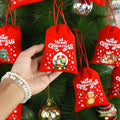 Christmas velvet candy /  Gift Drawstring bag