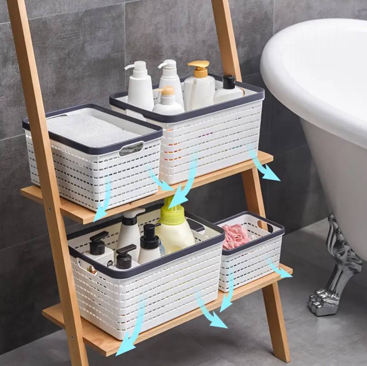 Large size storage baskets