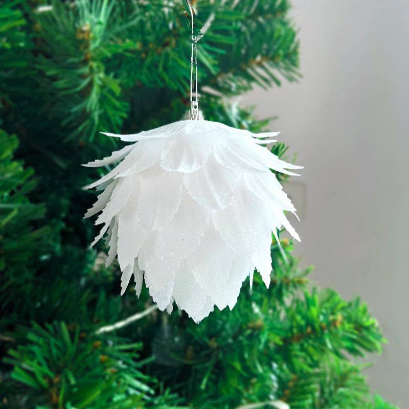 6pc Big size luxe white decor balls