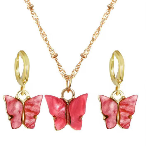 *Butterfly jewellery set