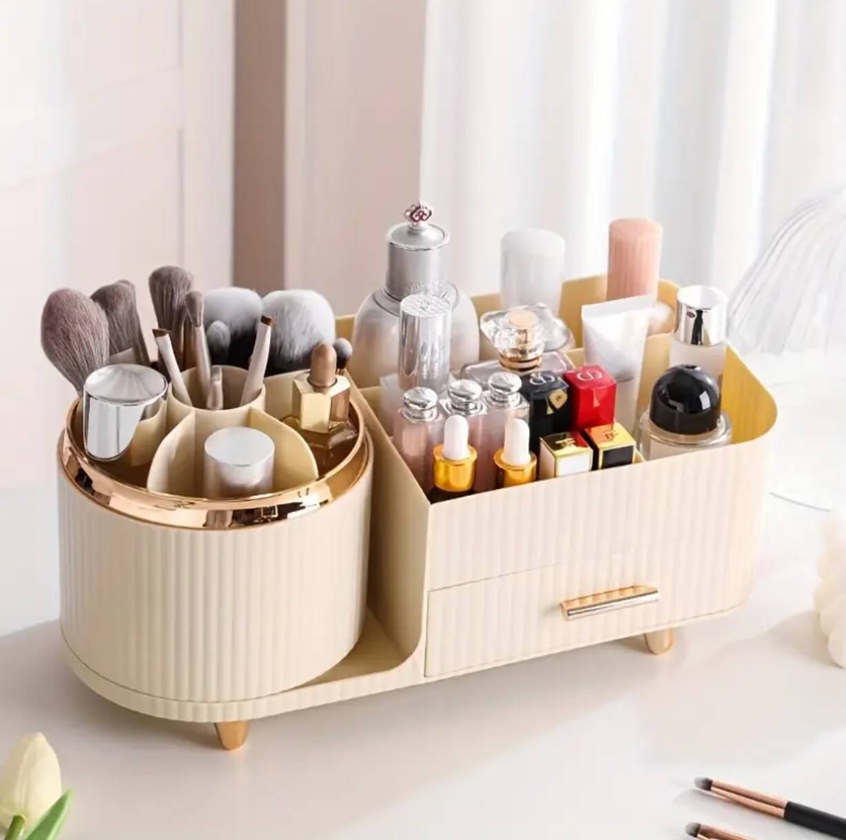 360å¡ Rotating cosmetic storage organizer