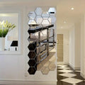 12pcs set Hexagonal shape Acrylic Mirrors