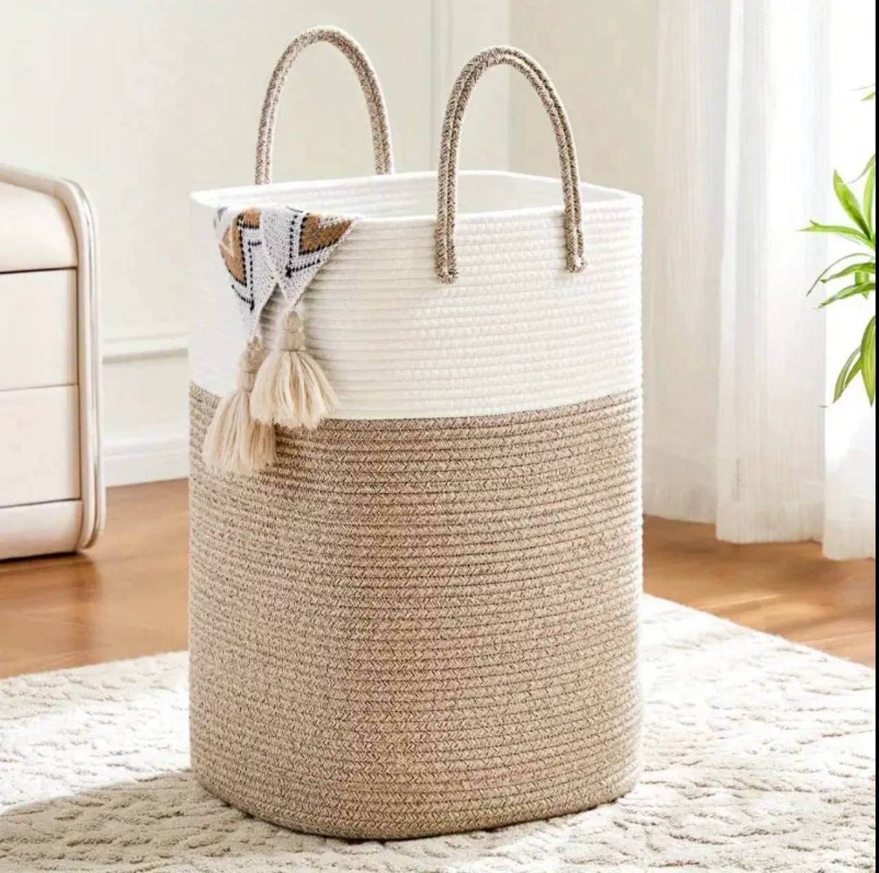 Rectangular shape non woven basket