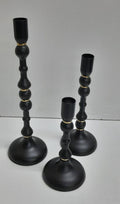 Classic 3 in 1 Metallic Candle Holder