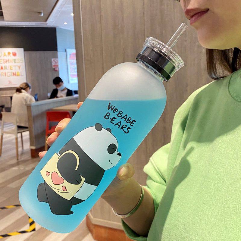 1000ml frosted  water bottle