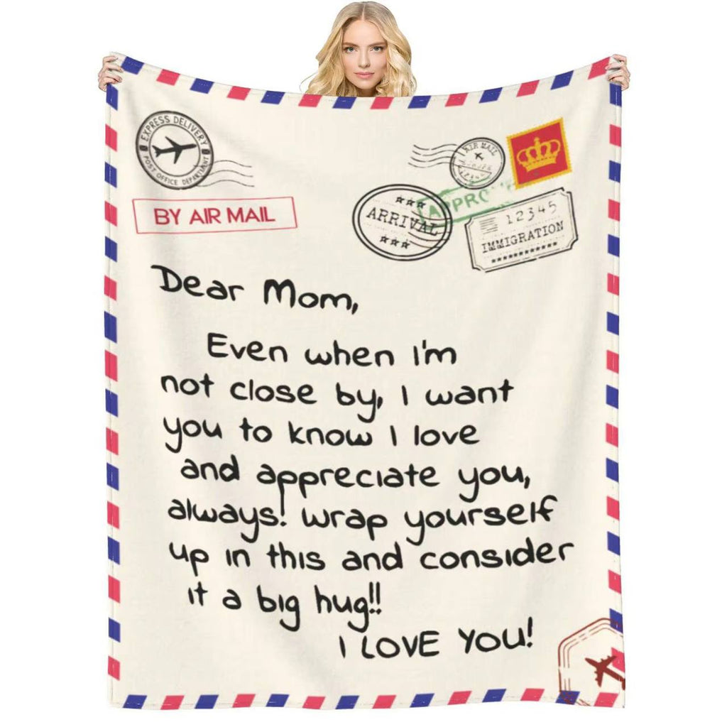 Express letter cossy throw blankets