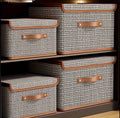New Foldable Fabric Storage Box with Flip Lid