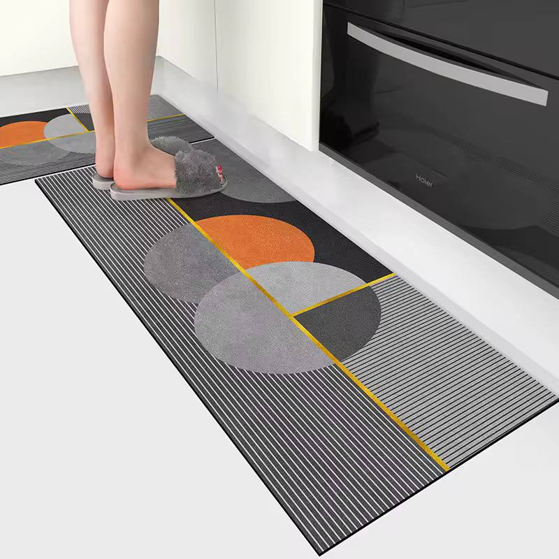 2PCS DIATOMITE RUBBER KITCHEN MATS