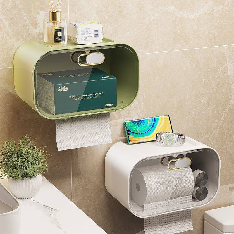 Luxury gold plated wall mounted tissue box
