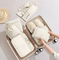 High quality 6 pcs set stylish luggage travel storage bag