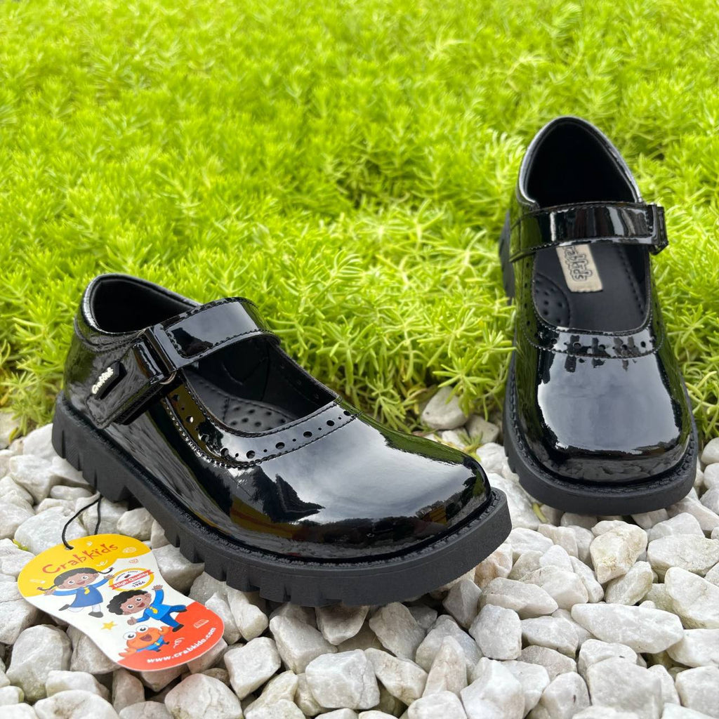 Crab Kids school shoes 
designed for everyday comfort and long-lasting durability.