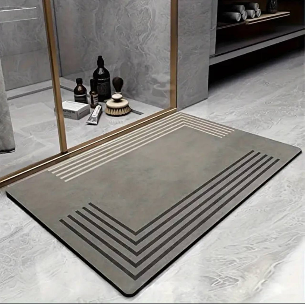 Rectangular Antislip absorbent bathroom mat