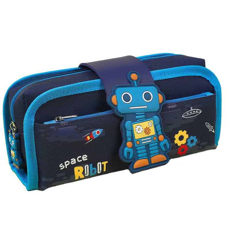 Detachable pencil pouch for our boys and girls.