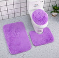 3 in 1 fluffy bathroom toilet mats(big size)